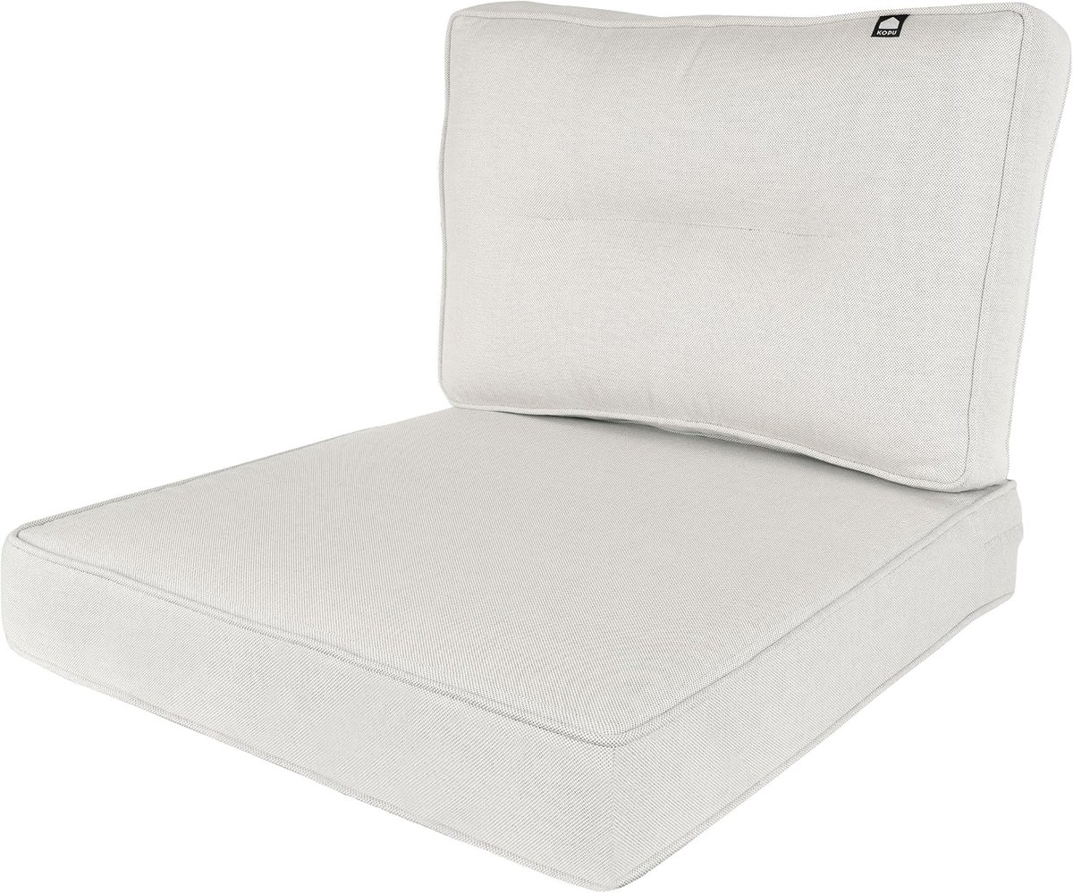 Loungekussen set 60 x 60 cm - Dralon - Lounge zit- en rugkussen - Extra comfort voor buiten - SnelShoppen