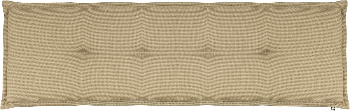 Tuinkussen 180 x 50 cm - zandkleurig - speciaal geweven stof - extra comfort voor tuinbank - SnelShoppen