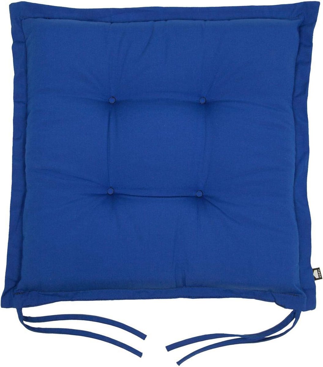 Tuinkussen 50 x 50 cm - Dralon - Duik blauw - Extra comfort door stevig schuim - SnelShoppen