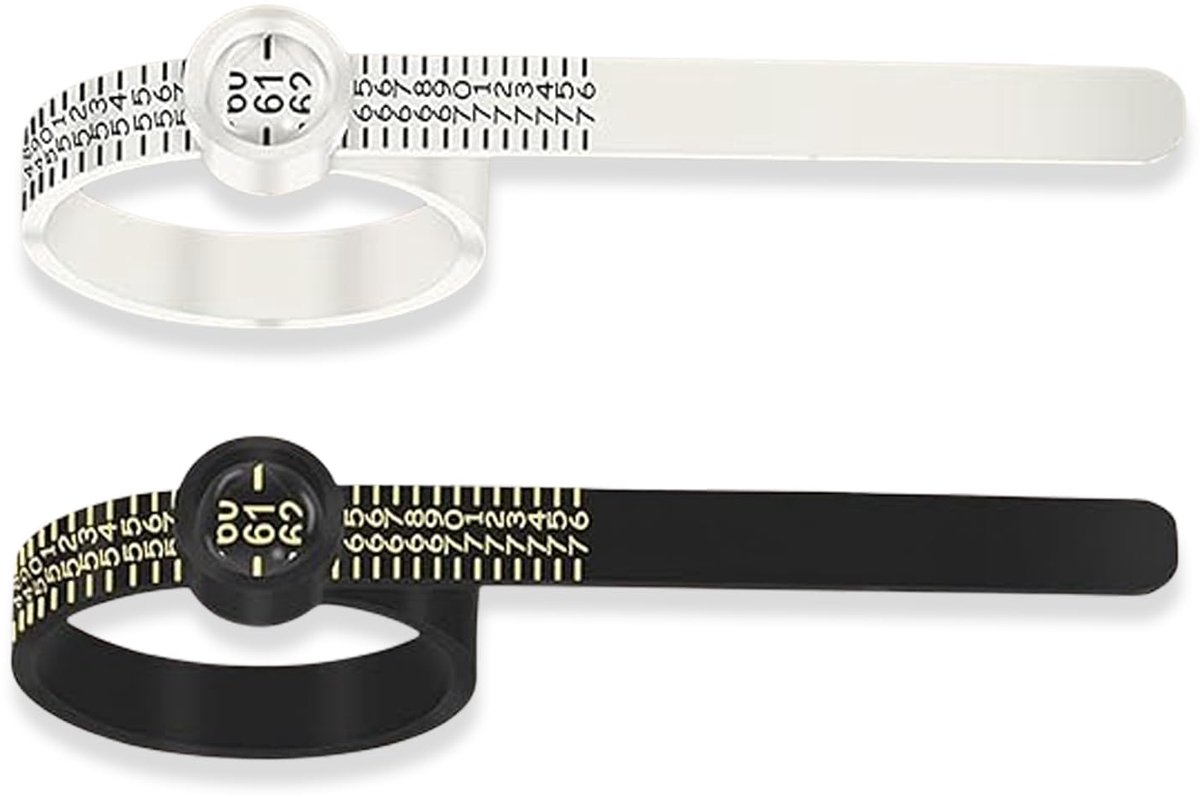 Ringmaatmeter set - met vergrootglas en ringmeetlint - ideaal voor thuisgebruik en sieradenwerkplaats - SnelShoppen