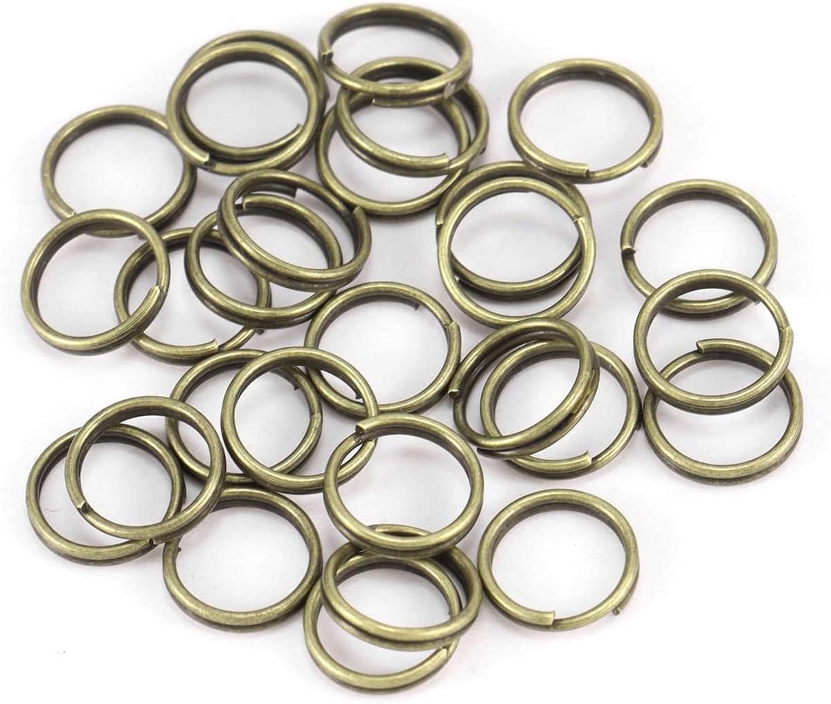 50 stuks 16 mm sleutelringen, sleutelring, doe-het-zelf sleutelhanger, accessoires, ronde sleutelringen, kleine metalen ringen, verbindingsstukken voor sieraden, sleutels, halskettingen,