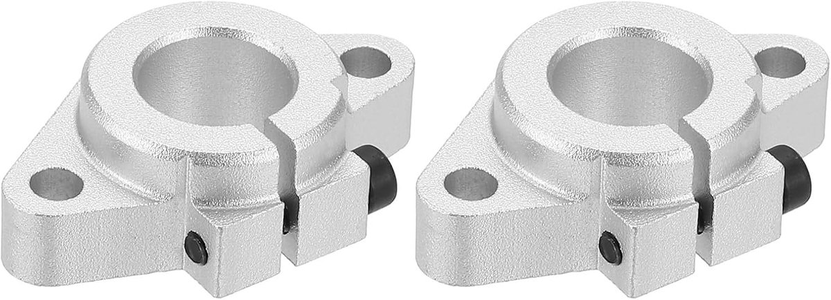 SHF16 Aluminium Lineaire Bewegingsstaafrail Klemgeleider Ondersteuning, 2 stuks voor 16 mm diameter as