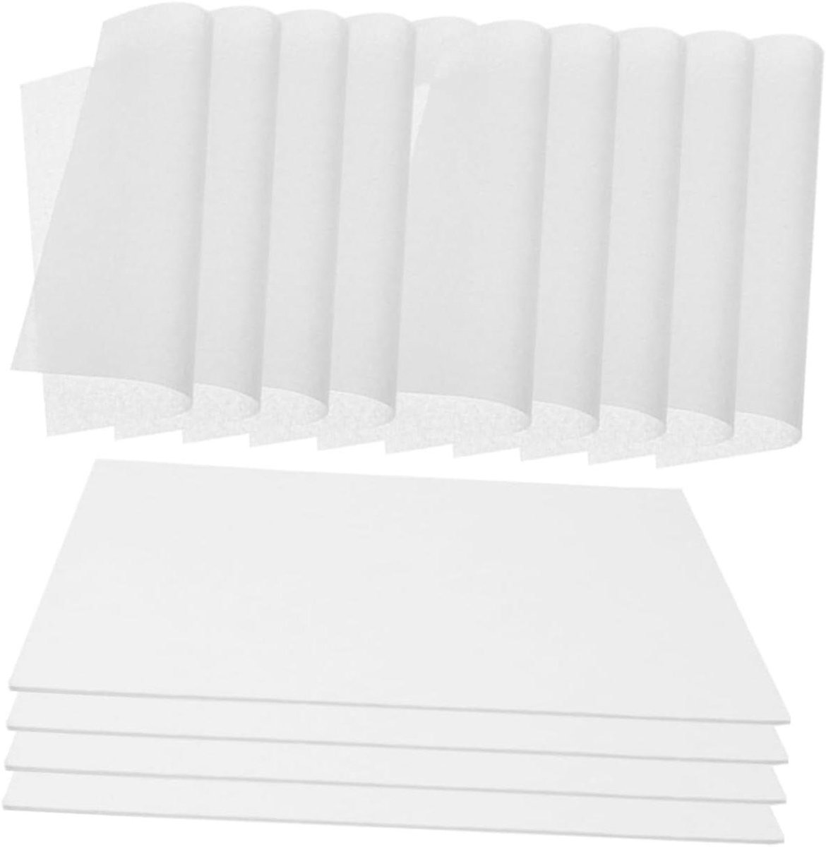 Droogplaten Set - Persplaten Bloemstukken - Planten Drogen - Glad Oppervlak Zonder Bramen - 14 x 14 cm - Wit