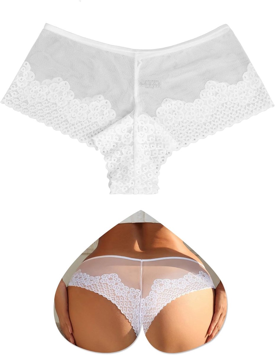 Ohyeahlady Tanga voor dames, kant, oversized, culotte slip, lingerie, curvy ondergoed