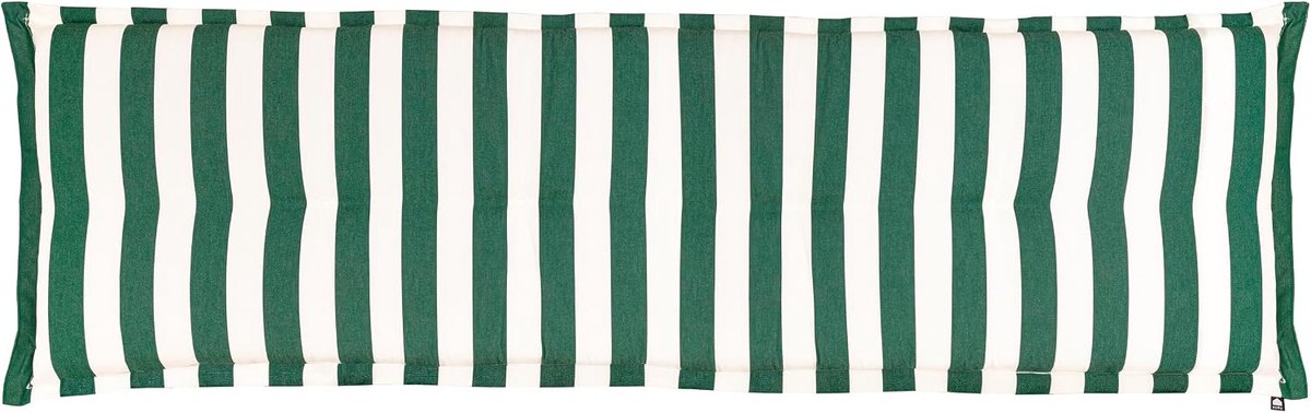 Tuinkussen 180 x 50 cm - Groen-Wit - Dralon - Extra Comfortabel - SnelShoppen
