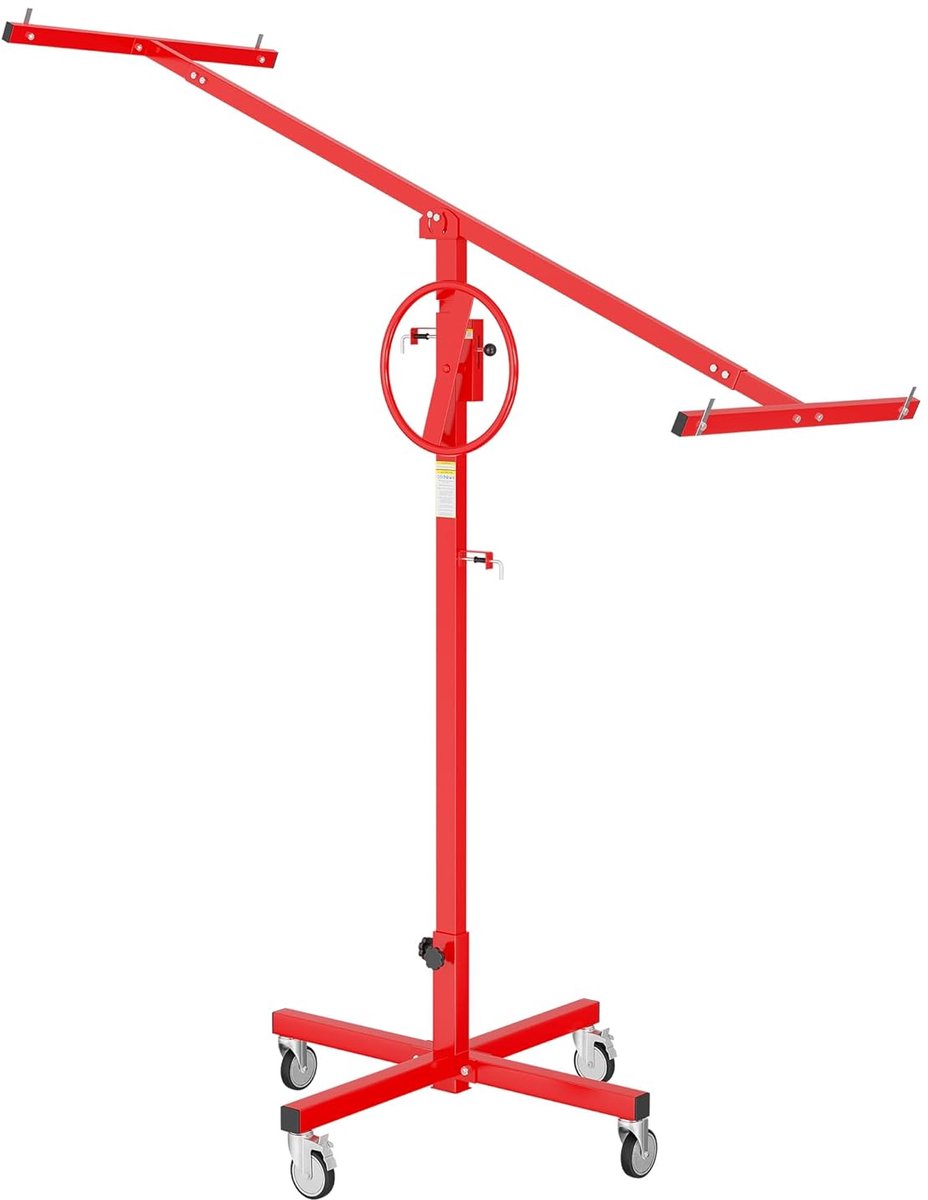 Platenlift voor gipsplaten max. 40 kg montagehulp platenheffer voor droogbouw platen met 170-290 cm hoogte, panelenlift voor renovatie en bouw