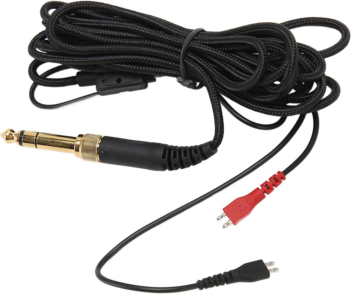 Hoofdtelefoonkabel met 3,5 Mm en 6,5 Mm Verkoperde Stekkers voor HD25 560 540 480 430 HD-hoofdtelefoon, 9,8 Ft