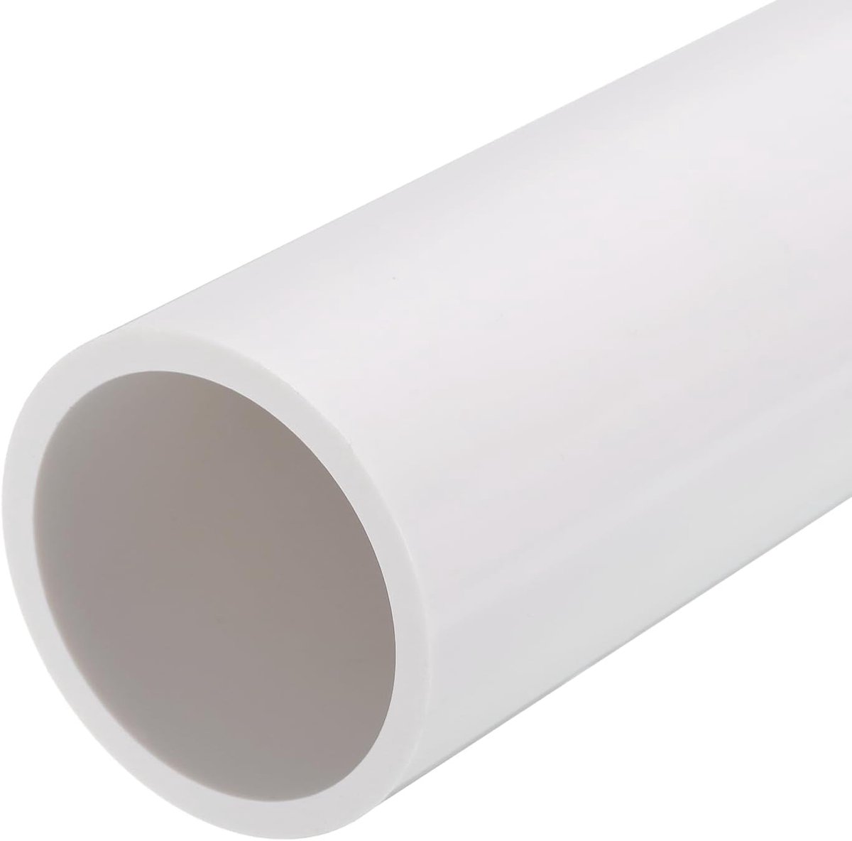 PVC buis diameter 53,6 mm lengte 350 mm ronde kunststof buis wit | Voor tuin, aquarium, waterleiding, kabelkanaal, ventilatiebuis