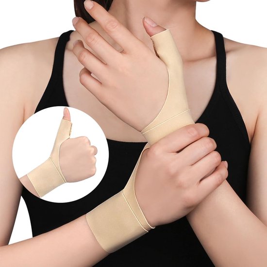 Rechts, duimspalk duimorthese duimzadelgewricht bandage duim, duim peesschedeontsteking bandage polsspalk polssteun voor artrose, duimblessures — afbeelding 2