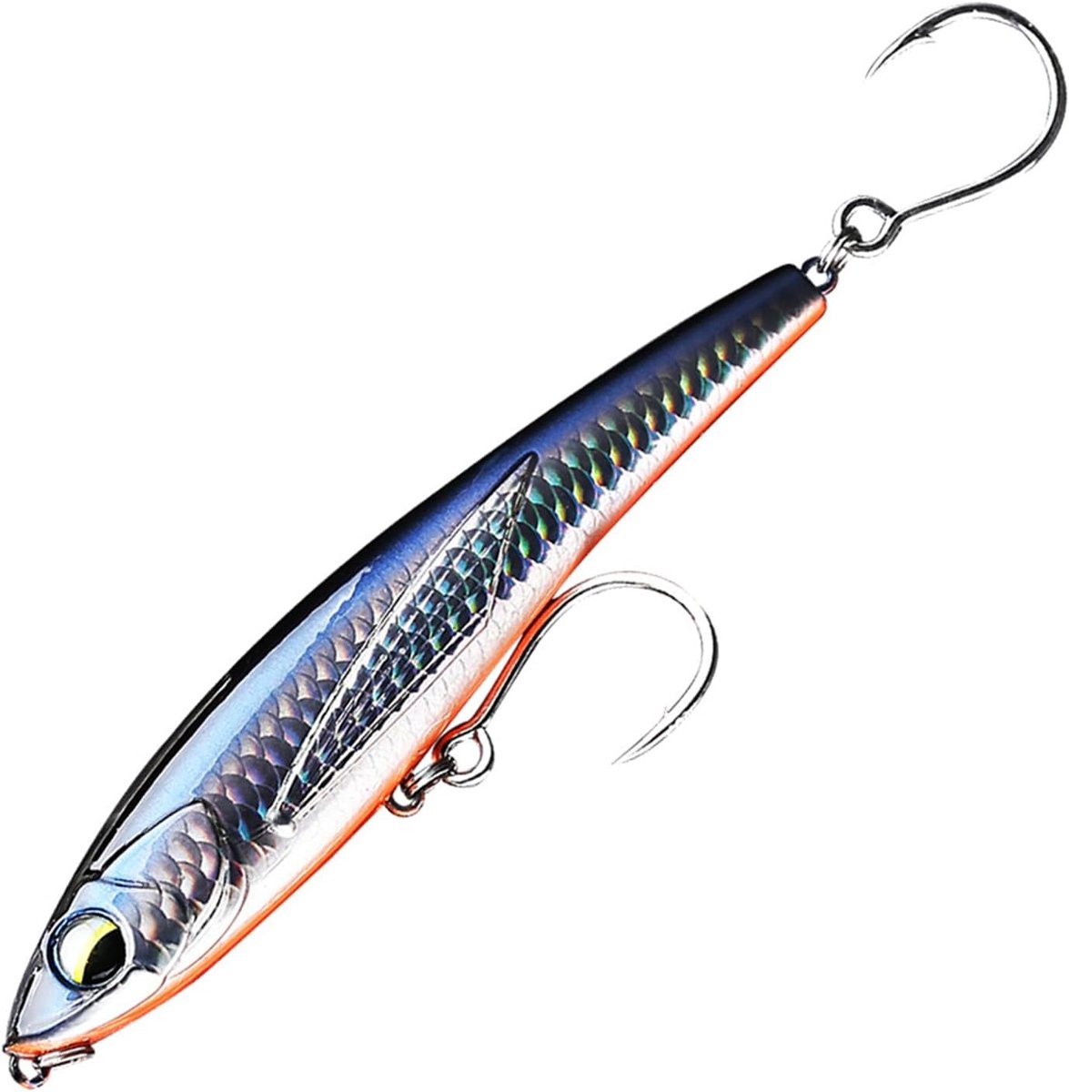 lokaas, 12 cm/50 g lokaas met wijd werp, kunstaas, zinkend zeevissaas.