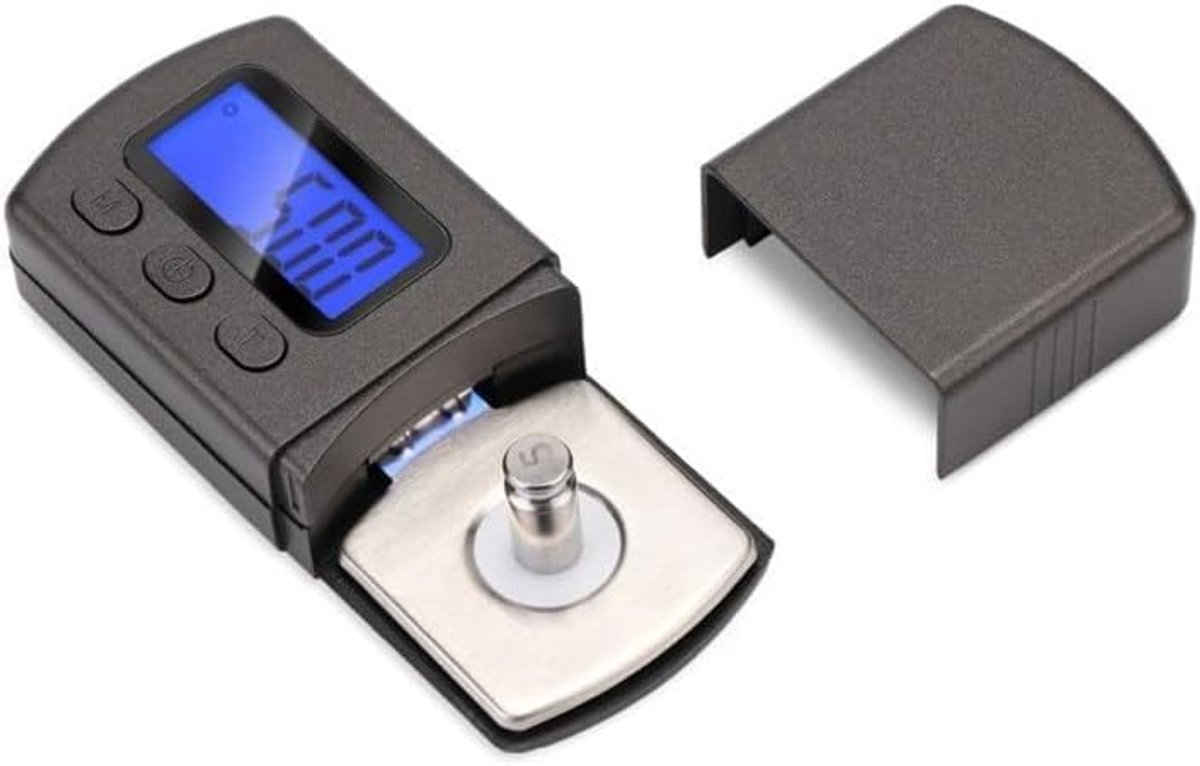 Geluidsarmweegschaal, digitale turntafel, stylus force scale gauge tester, lcd-display met achtergrondverlichting voor turntafels, toonarm, phono-hoge 0,01 g precisie met 5 g kalibratie