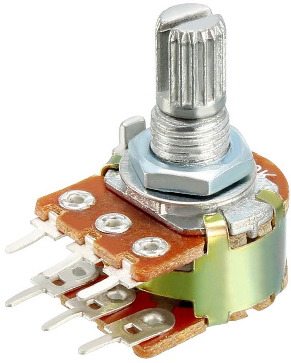 Sourcing map 1 stk. WH148 20K Ohm Variabele weerstanden Dual Rotary potentiometer de