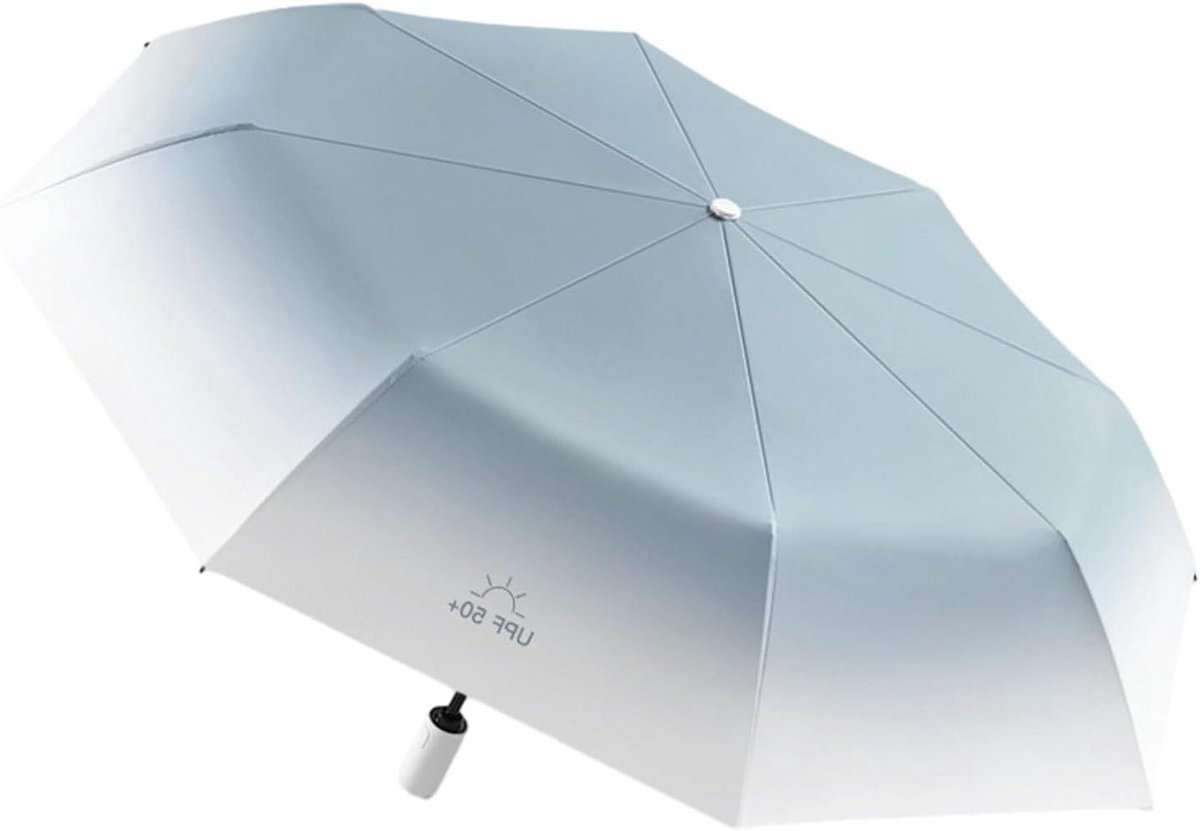 Drievoudige Opvouwbare Paraplu - Compacte Reisparaplu - Bescherming tegen Weer - Lichtgewicht en Duurzaam - 28 cm lengte (gesloten) - Meerkleurig