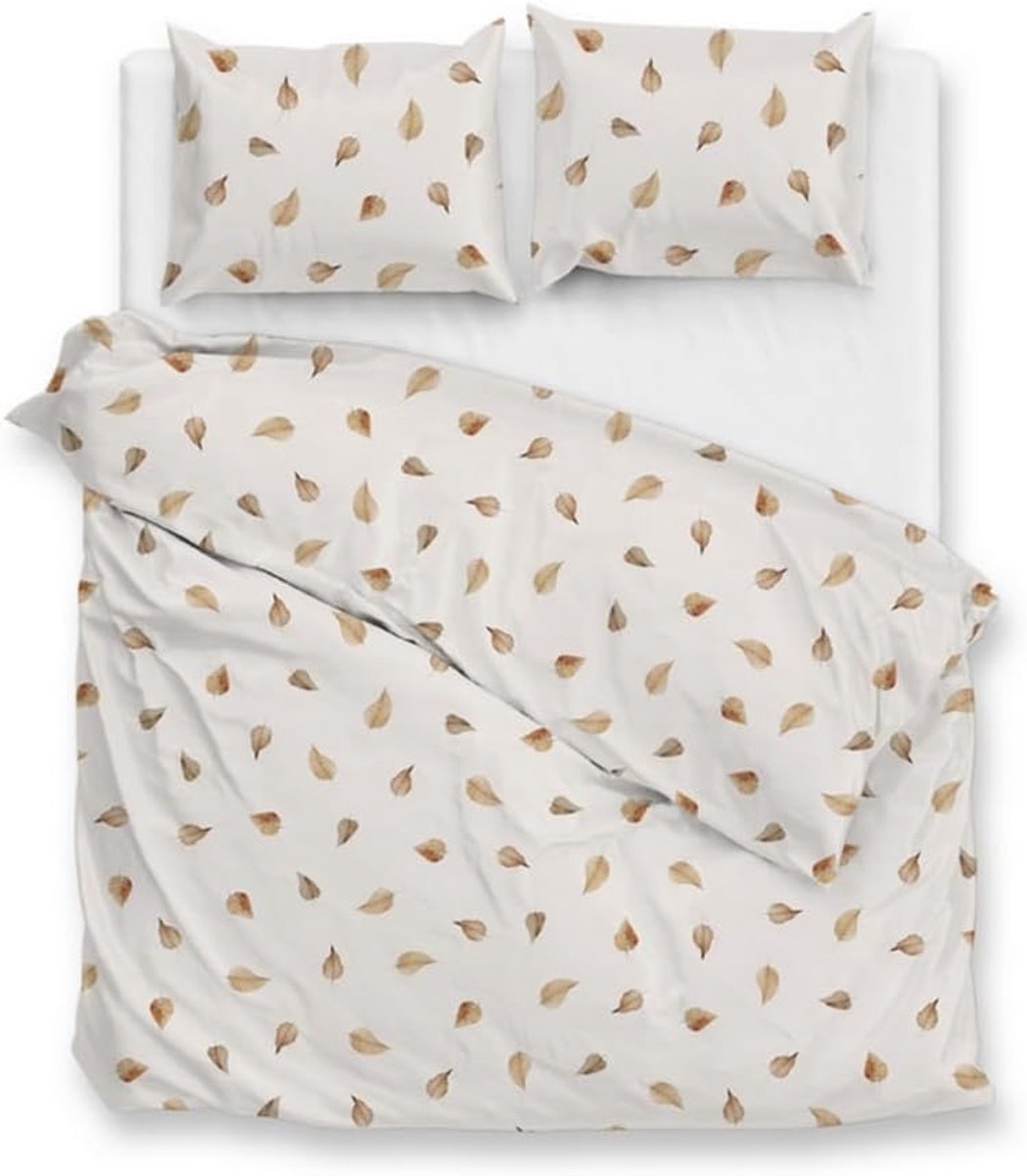 Dekbedovertrek 240x200/220 cm - katoen satijn - off white - voor ultiem slaapcomfort - SnelShoppen