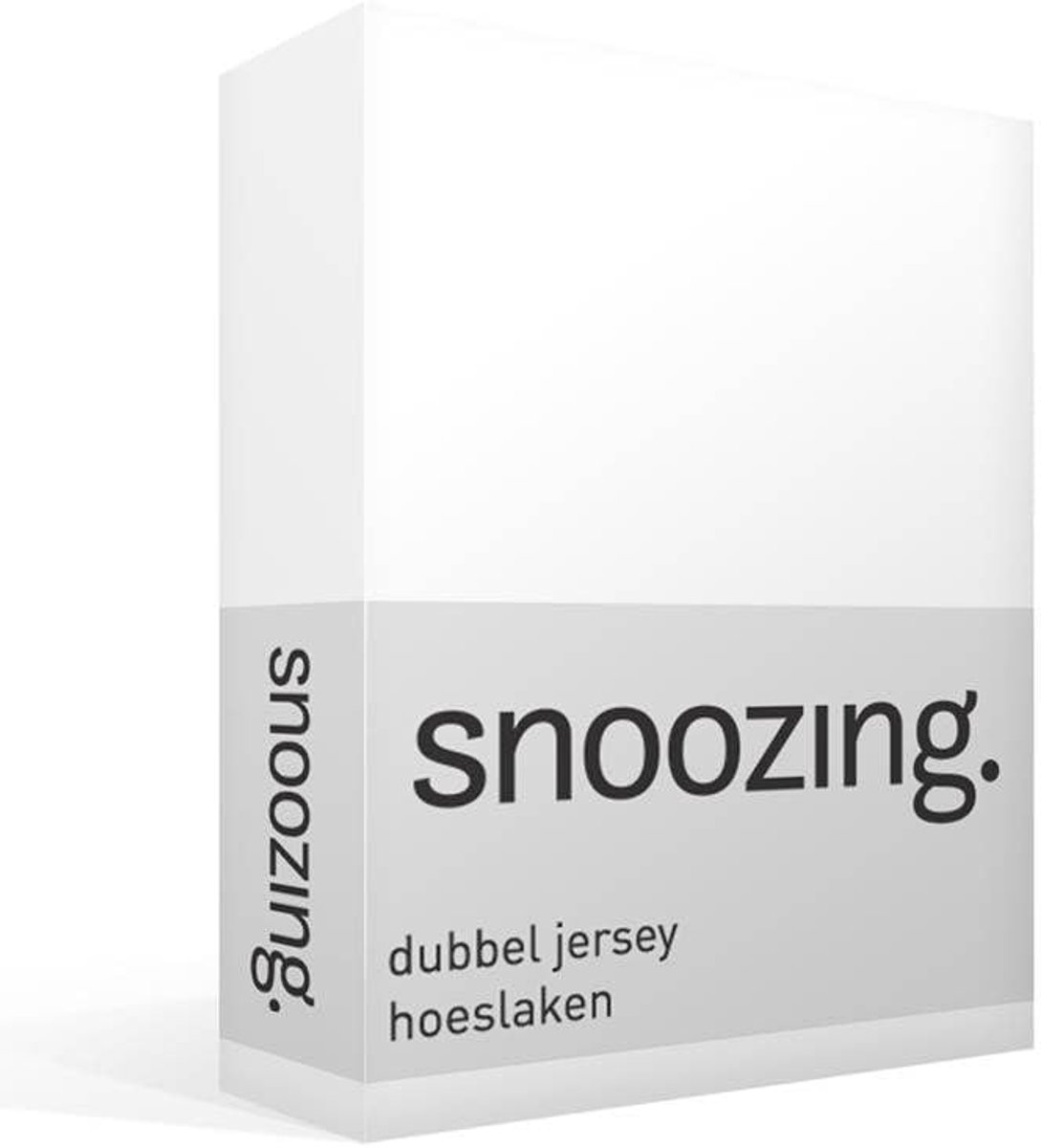 Fitted sheet 140 x 200 cm - double jersey - elastische rand - optimale slaapcomfort - SnelShoppen