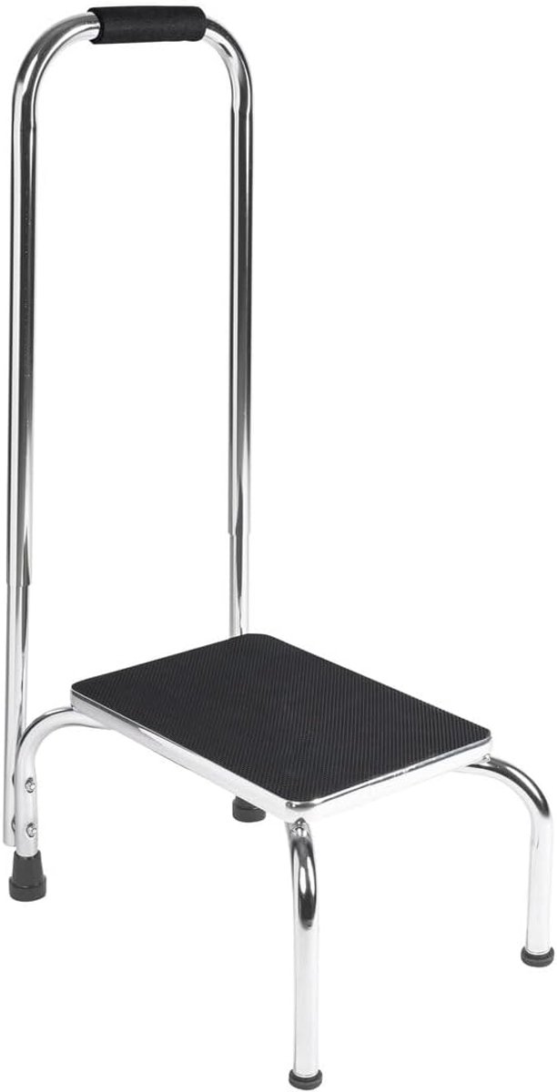 Treeplank met in hoogte verstelbare handgreep, antislip en stabiel, tot 150 kg belastbaar