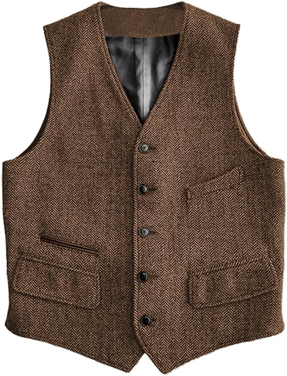 Wollen kostuumvest, formeel, regular fit, gilet voor bruiloft, gilet