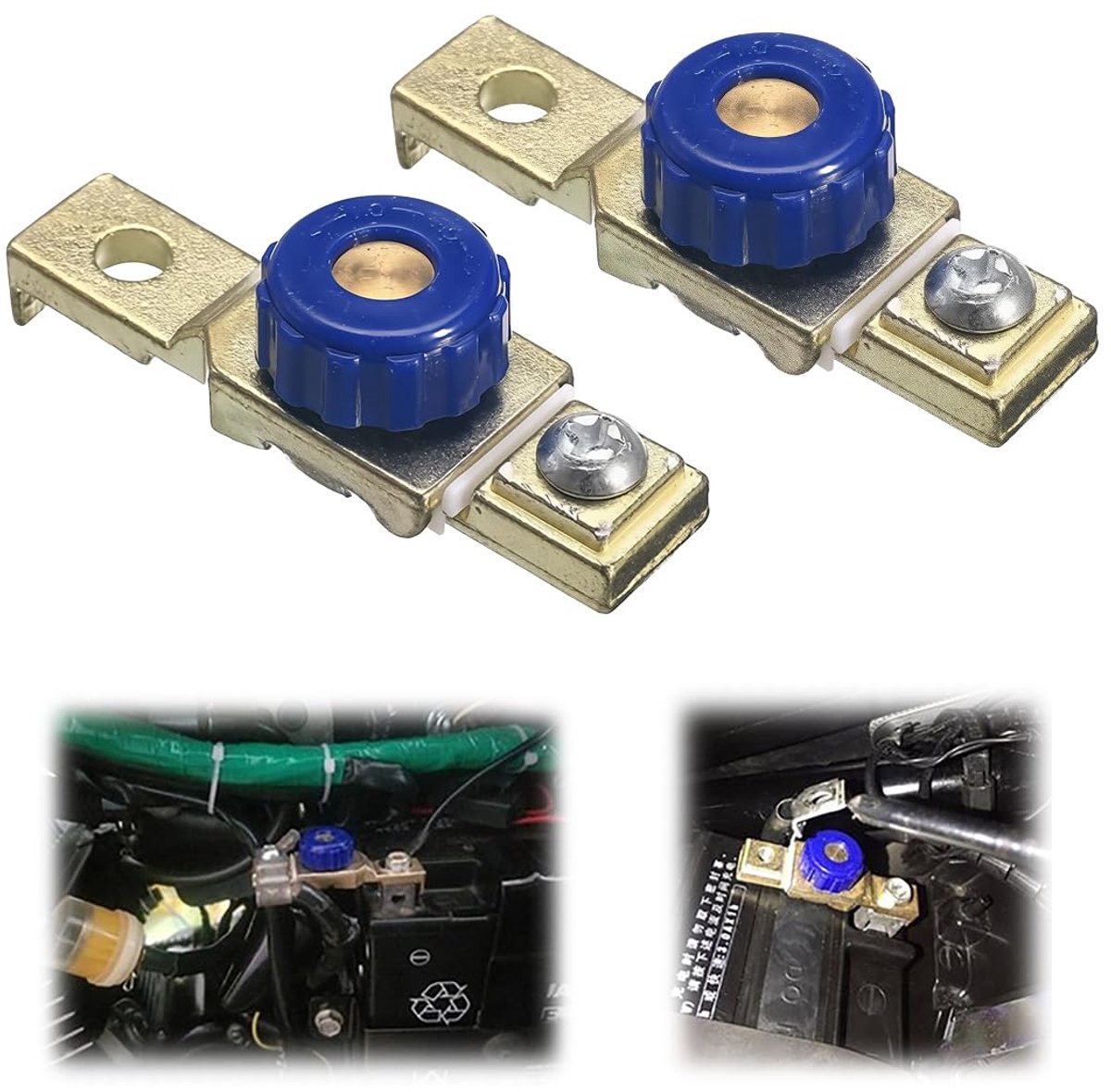 2 stuks stroomonderbreker schakelaar, motorfiets stroomonderbreker, batterij-scheidingsschakelaar, batterijhoofdschakelaar, 6 V, 12 V, 24 V, stroomonderbreker, voor motorfiets, veilige