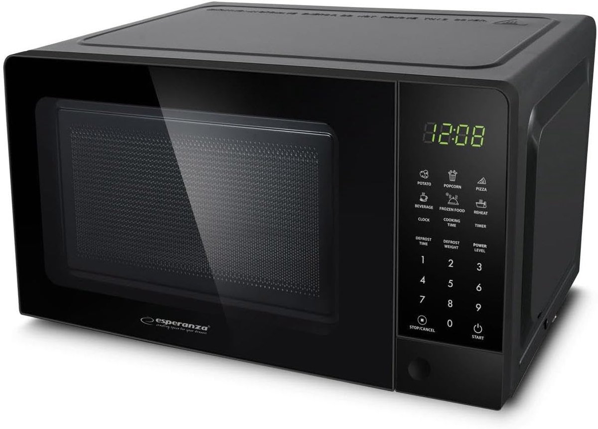 Magnetron 1100W Zwart - Eenvoudig in gebruik - Compact ontwerp - Ideaal voor snel opwarmen - SnelShoppen