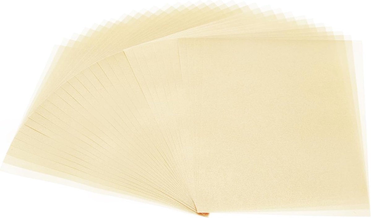 70 vellen vellum papier 10,8x14 cm, vellum papier bedrukbaar doorschijnend papier 100GSM voor uitnodigingen laser inkjet printen kaarten maken knutselen bruiloft overtrekken, lichtgoud