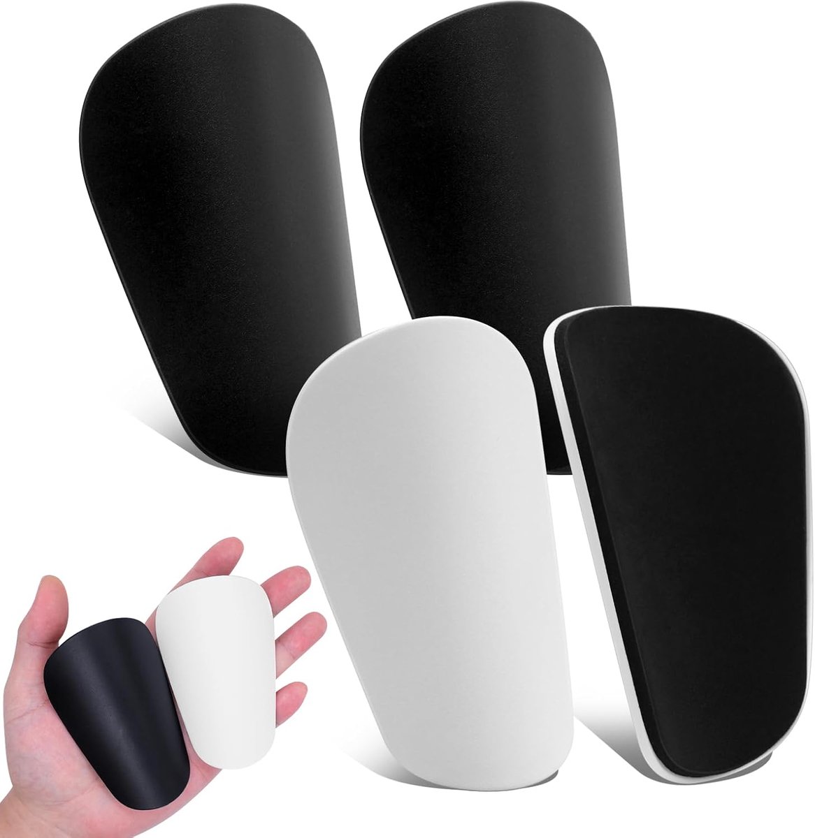 Scheenbeschermers, kleine shin pads, mini-scheenbeschermers, superlicht, 40 g, extra klein, 10 × 6,3 cm, voor heren, dames en kinderen