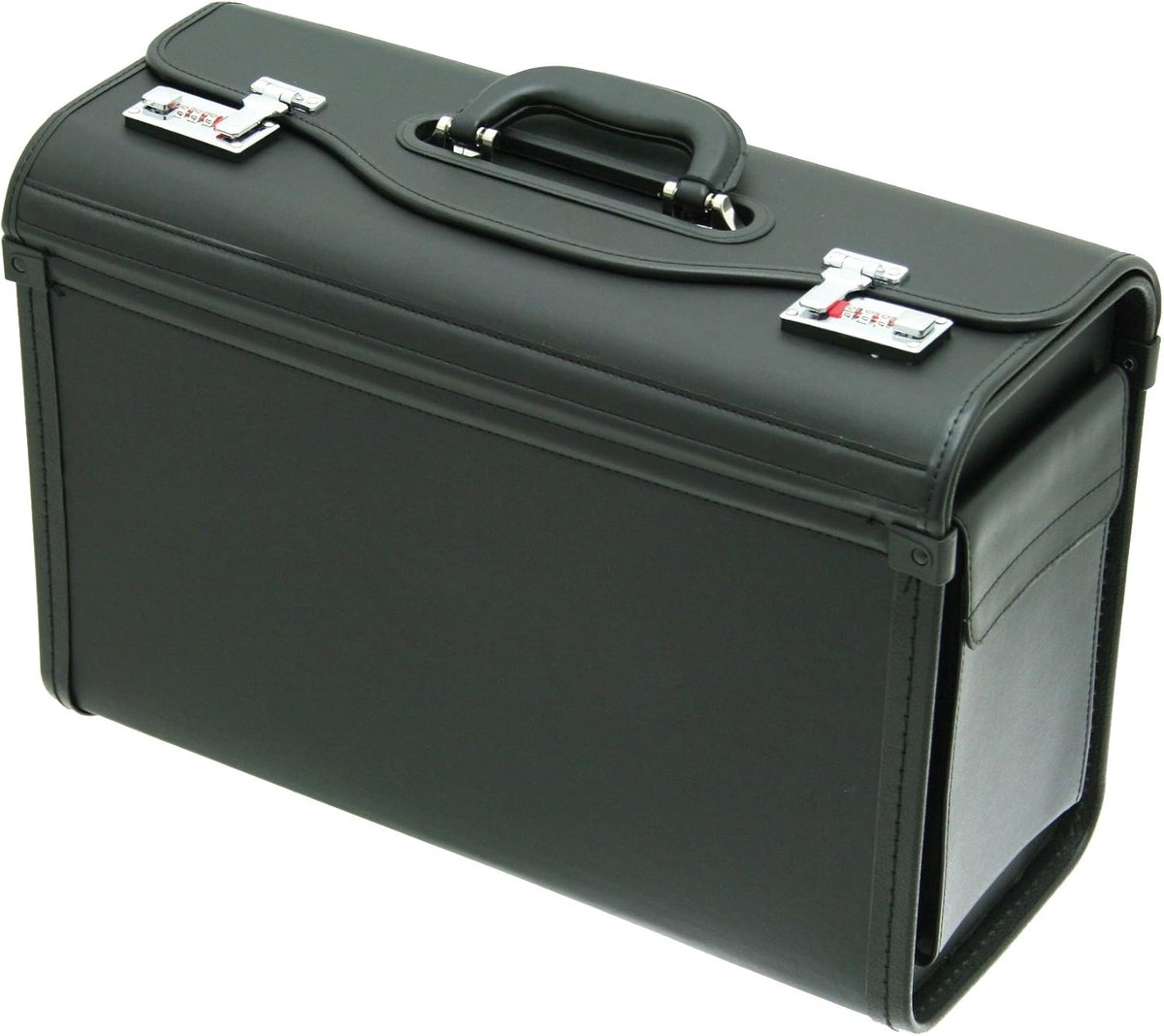 pilot case zwart - stevige koffer - compact formaat - ideaal voor onderweg - SnelShoppen