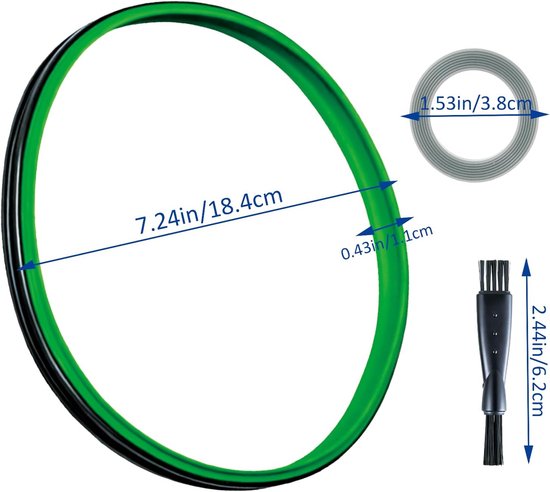 Afdichtring voor Thermomix TM31, dekselafdichtingsring voor Thermomix TM31 multifunctionele mixers, goede afdichting, inclusief mesafdichting, pakking en reinigingsborstel (groen) — afbeelding 5