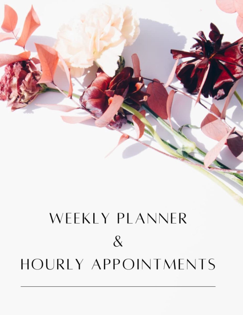 Planner & Hourly Appointments, MON-SUN, 7 AM-6.30 PM, NO DATES, UNDATED