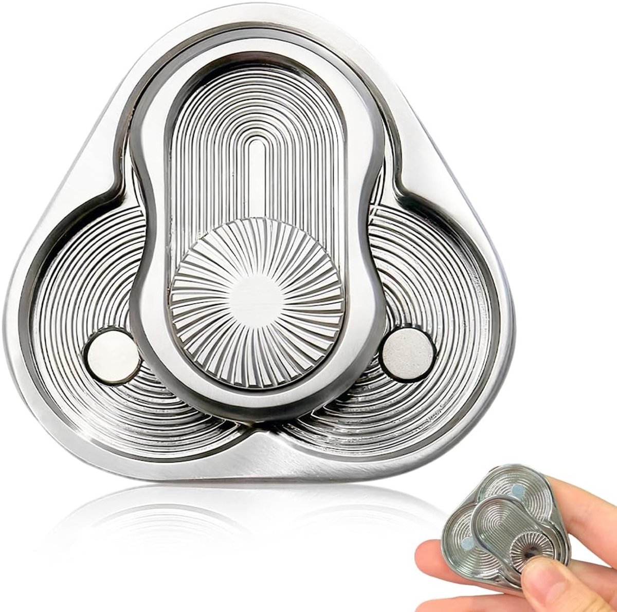 Fidget Slider van Metaal, Metaal Anti-stress Fidget Toy voor Volwassenen, Tidget Fidget Speelgoed, Bureau Speelgoed voor Vermindering van Stress en Angst, Magnetische Slider Toy