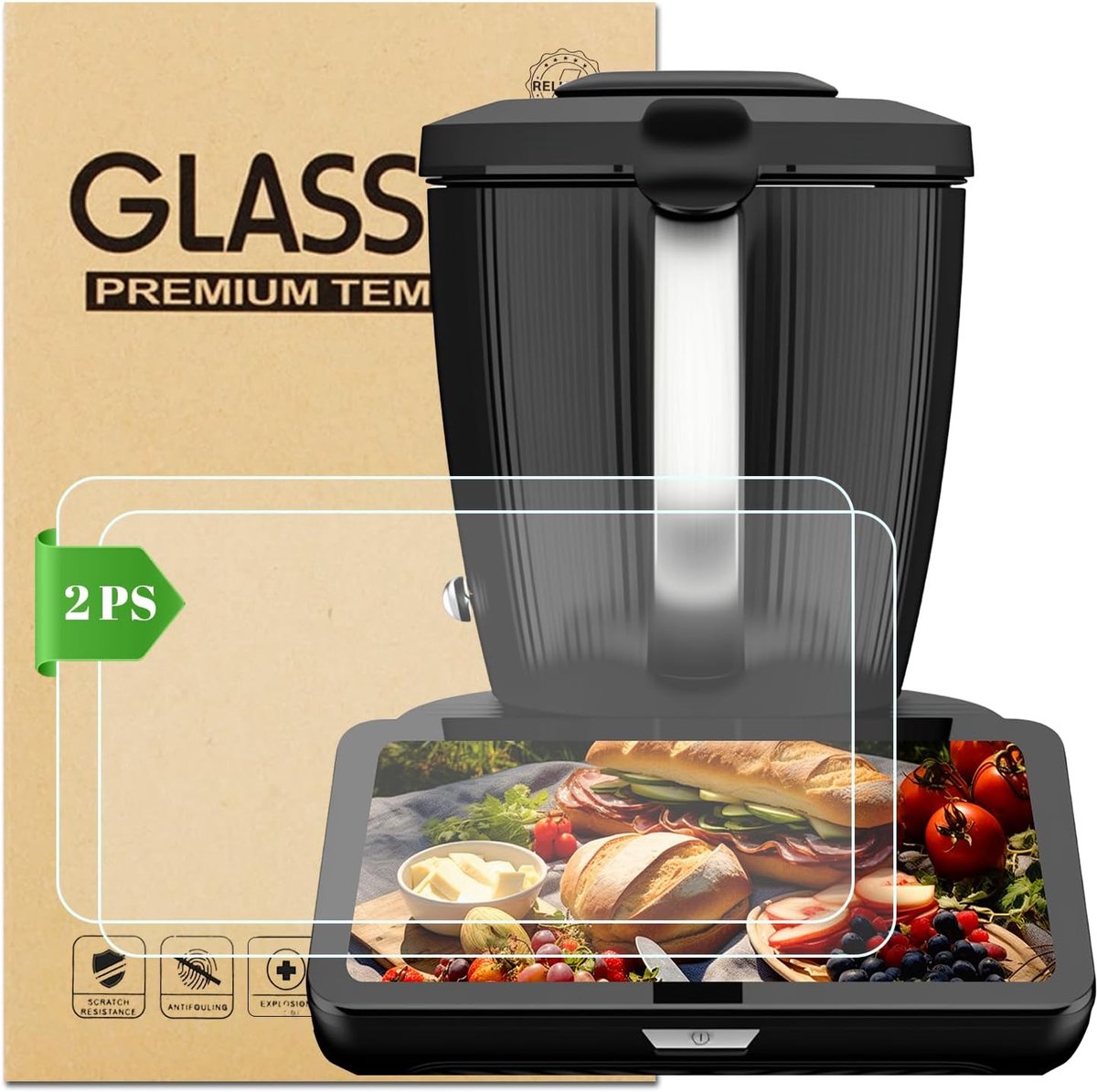Screenprotector voor Vorwerk Thermomix TM7 - 9H gehard glas - Ultra dun - Ideale bescherming - ShopVlot