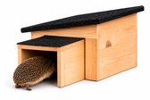 NIPT Maison pour hérissons - Étanche - Entièrement assemblée - 60,8x29,5x19,9 cm