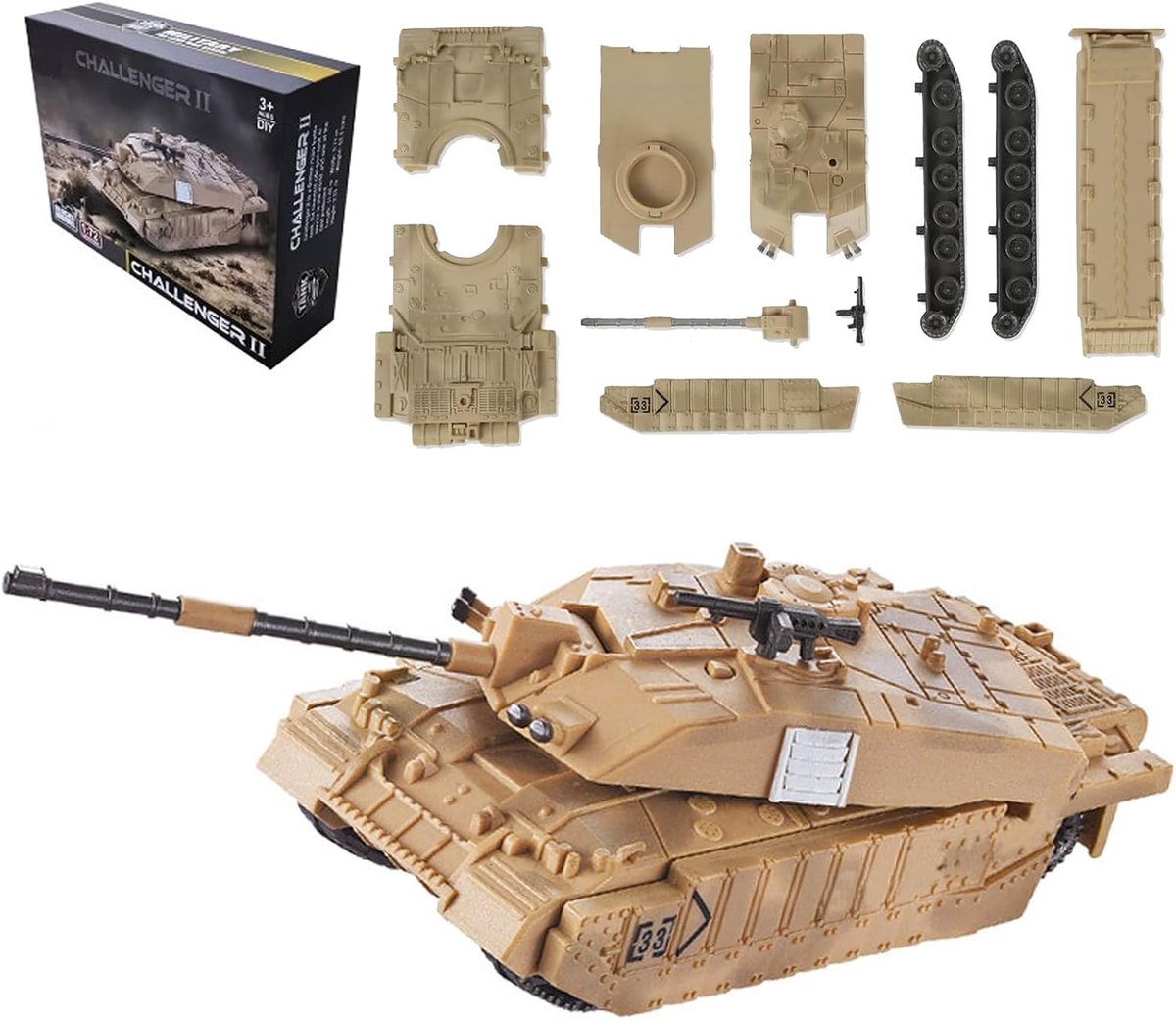Tankmodel 1:72 - Challenger 2 - gedetailleerde uitvoering - ideaal voor modelbouwers - ShopVlot