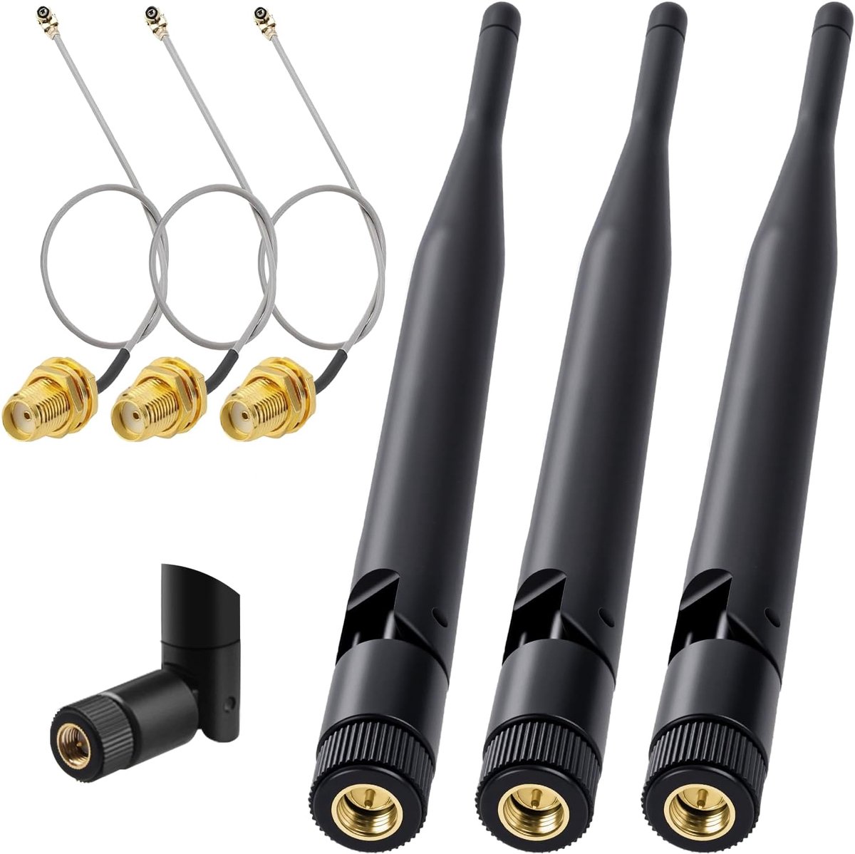 LoRa antenne 5dBi 868MHz - SMA Male 195mm - IPEX naar SMA Female kabel - Verbetert signaaloverdracht - ShopVlot