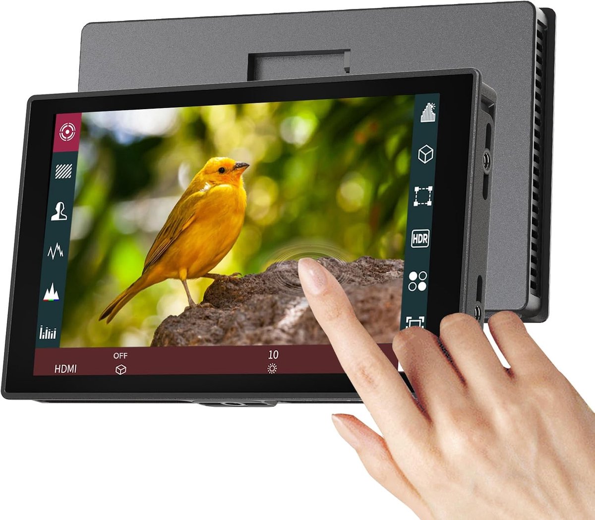 Fieldmonitor 7 inch - 1000 Nits helderheid - Touchscreen - Ideaal voor buitenopnamen - ShopVlot