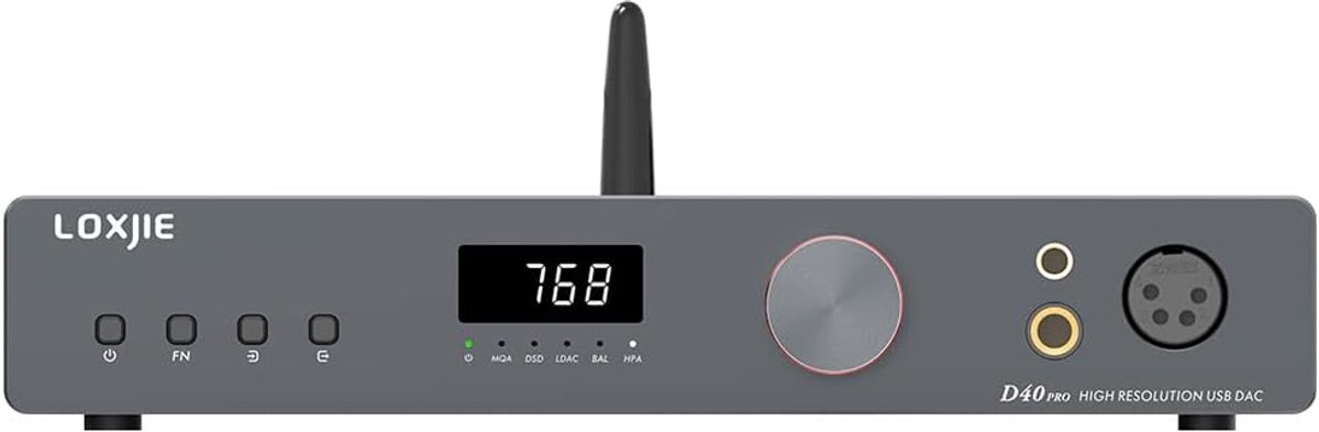 Hoofdtelefoonversterker met decoder - ES 9039MS Pro chip - Bluetooth 5.0 - Ondersteunt DSD en MQA - ShopVlot