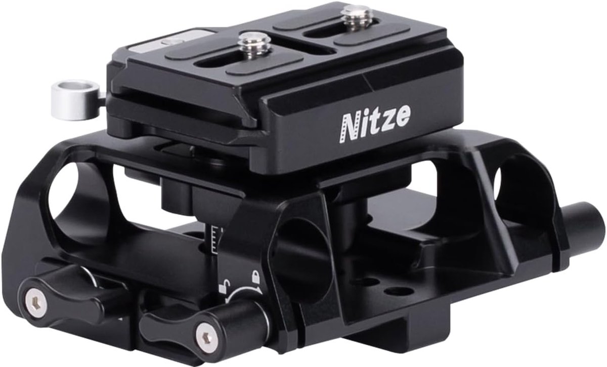 Camera basisplaat 15mm verstelbaar - Arca Swiss en ARRI klem - universele LWS grondplaat - perfect voor videoproductie - ShopVlot