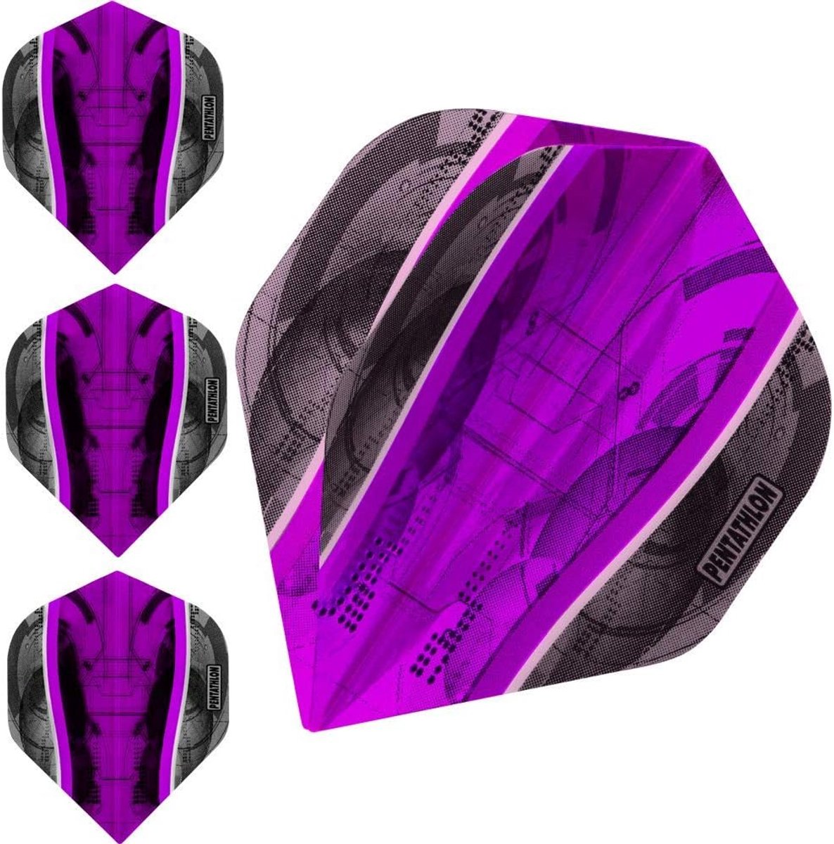 Darts Flights - 100 Micron - Zwart - Maximale controle voor de professionele speler - ShopVlot