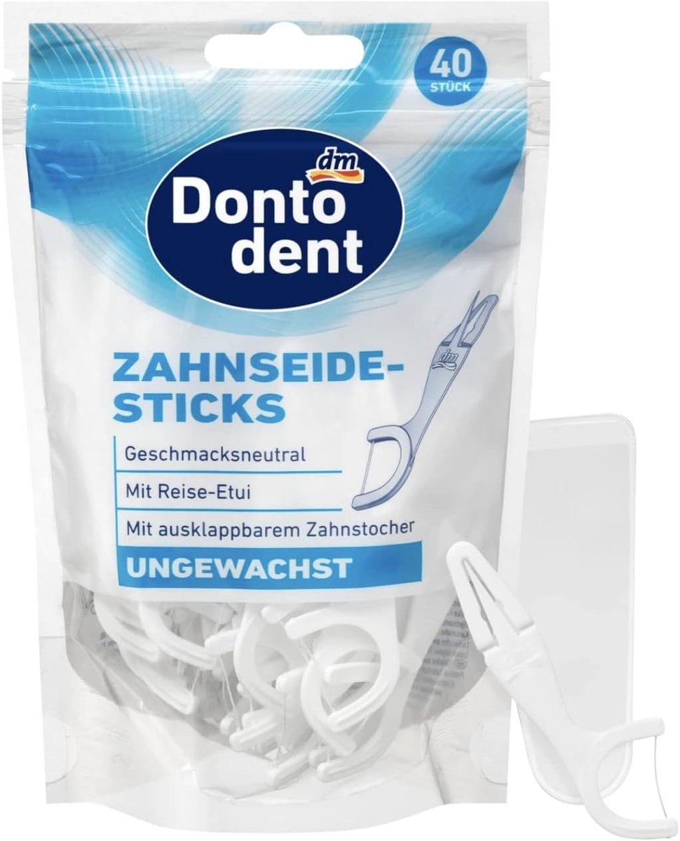 Tandenstokers met opbergdoos - 40 stuks - duo functie - ideale reiniging van tussenruimtes - ShopVlot
