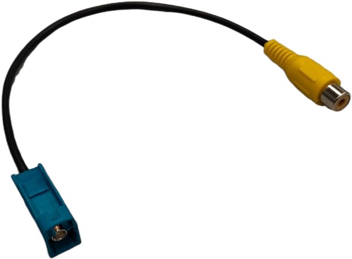 Fakra video adapter kabel 23 cm - Chinch aansluiting - achteruitrijcamera - geschikt voor Mercedes Comand - ShopVlot