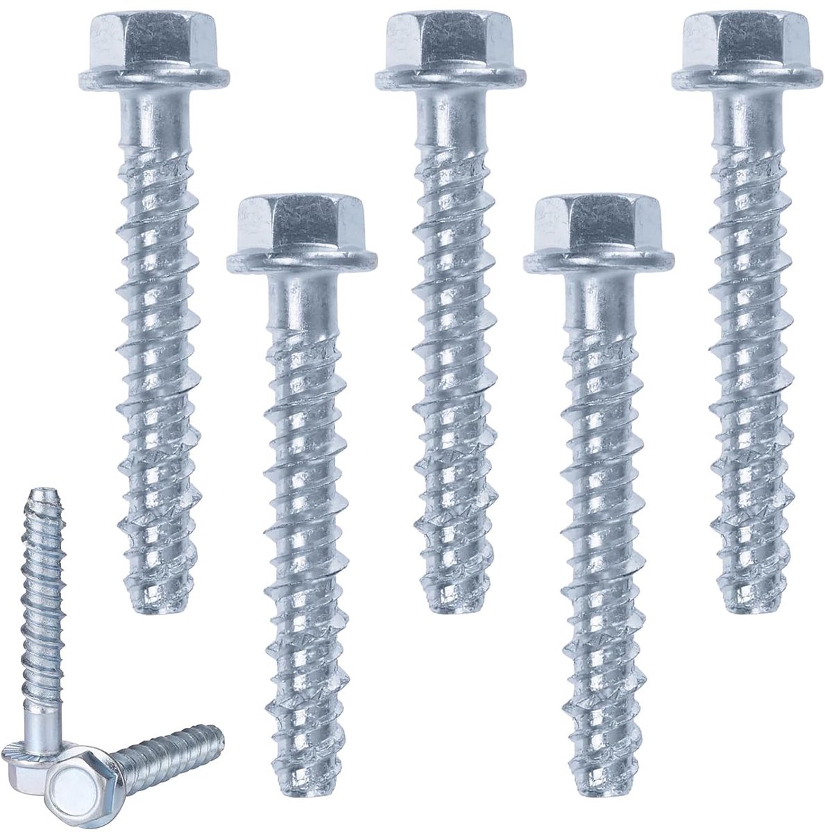 Beton Schroeven 8 mm - Galvaniseerd - Robuuste hexkop - Ideaal voor binnengebruik - ShopVlot