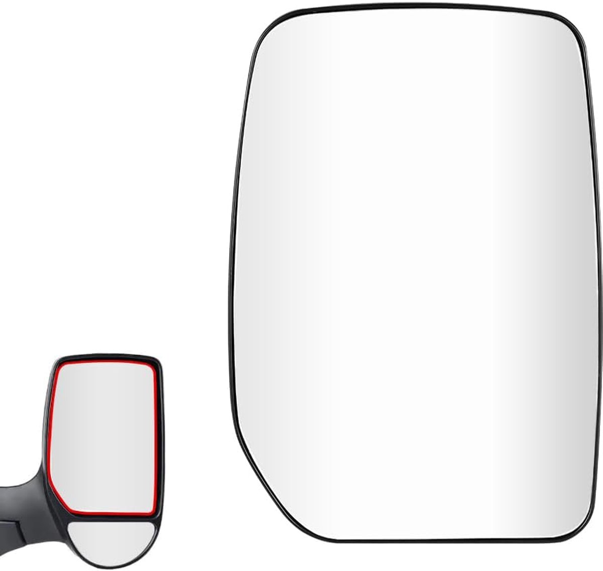 Buitenspiegelglas Top Rechts - Ford Transit MK6 MK7 2000-2013 - Vervanging - Eenvoudige installatie - ShopVlot