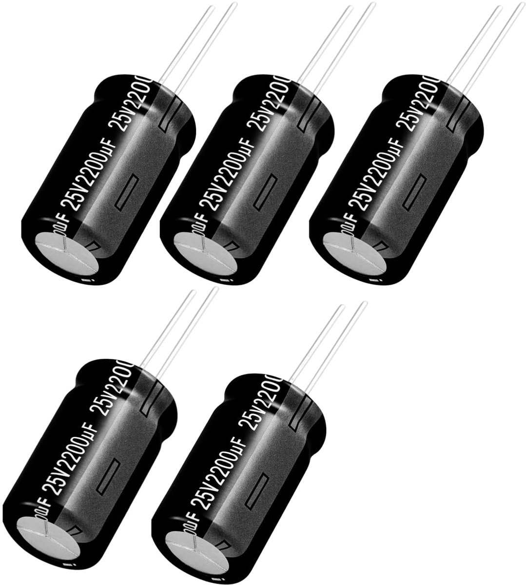 Electrolytische condensator 2200µF - 25V DC - Ø12.5 x 25 mm - Ideaal voor elektronica - ShopVlot