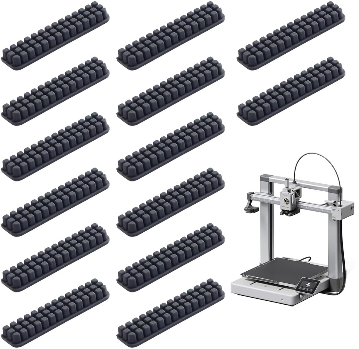 Siliconen Mondborstel Set - 14 Stuks - Vervangingskit - Voor Bambu Lab A1 3D Printer - ShopVlot