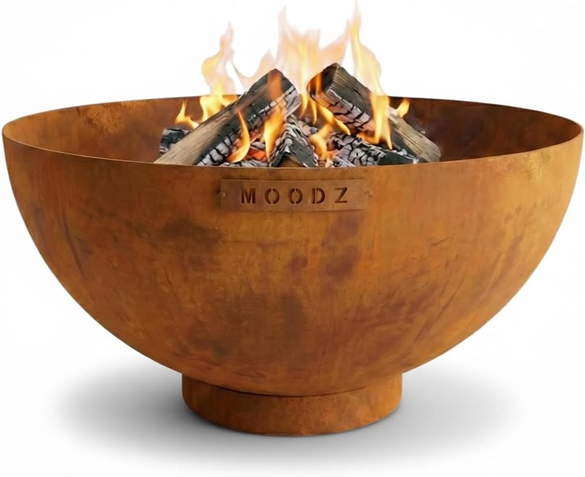 Vuurkorf 60 cm - Corten staal - Weerbestendig en duurzaam - Perfect voor buitengebruik - ShopVlot