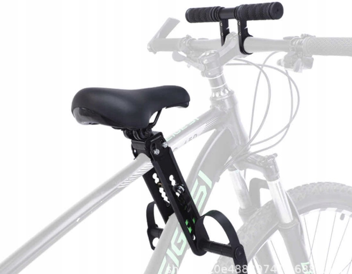Merkloos Kinderfietsstoeltje voor Elektrische Fietsen - Veilig & Comfortabel