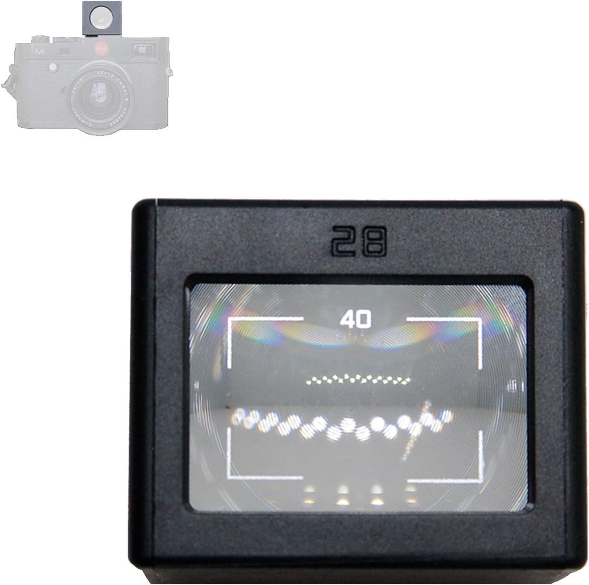 Optische camera viewfinder 28mm - multifunctioneel - 35/50 en 40 lijnen - ideaal voor creatieve fotografie - ShopVlot
