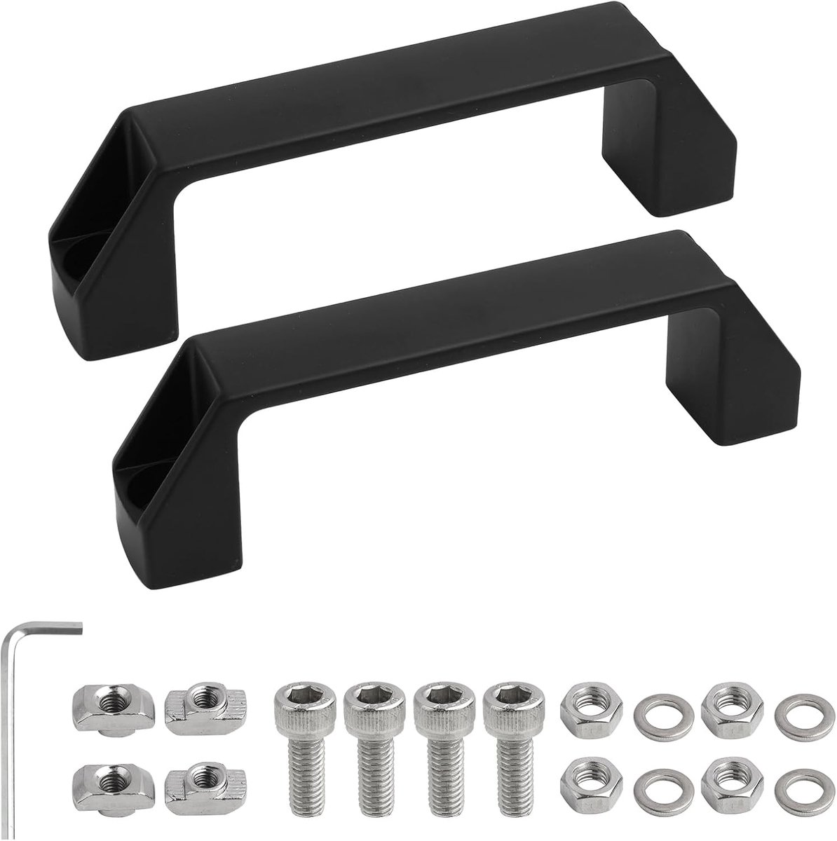 Bracket Handle Set 2 Stuks - Aluminium Legering - Inclusief T-Nuts en Schroeven - ShopVlot