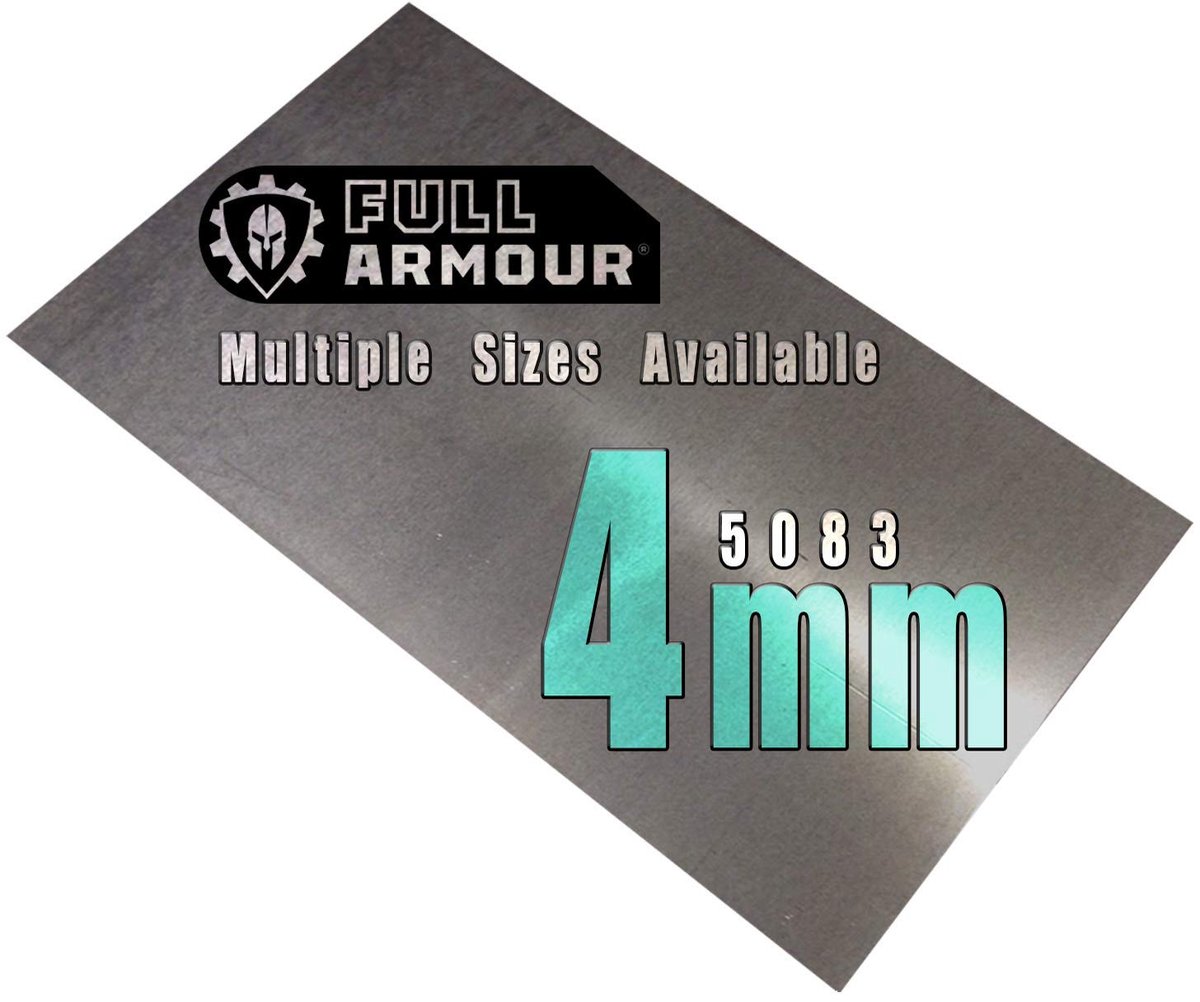 Aluminium plaat 4mm - 5083 100mm x 150mm - Zeewaterbestendig - Ideaal voor klussen - ShopVlot