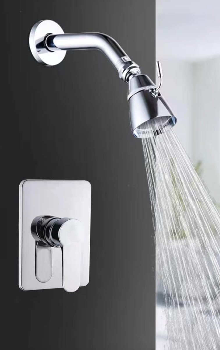 Mini wanddouche met enkele handgreep - Chroom - Dubbele controle - Waterbesparend gebruik - ShopVlot