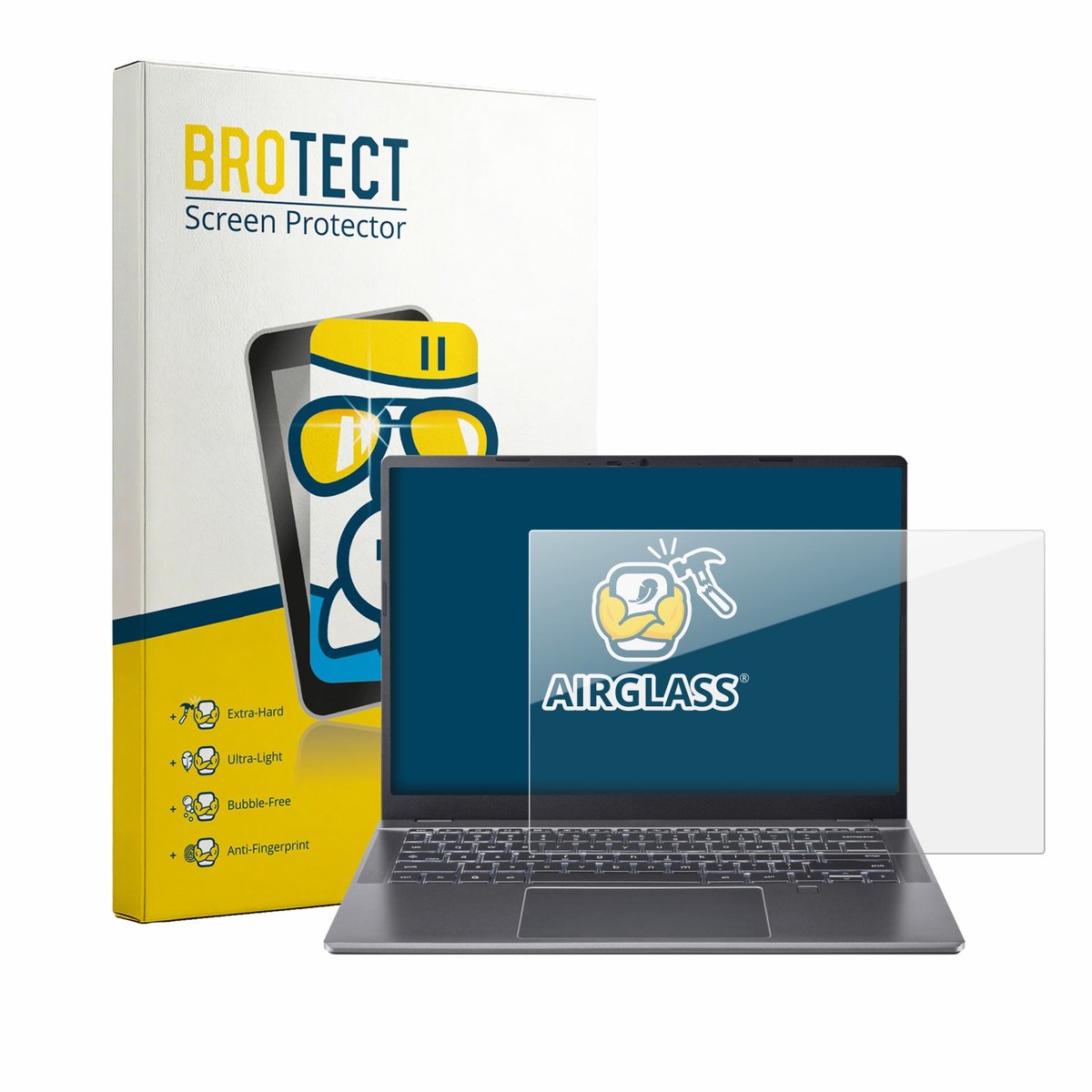 Screenprotector voor Acer Chromebook Plus 514 Beschermglas transparant